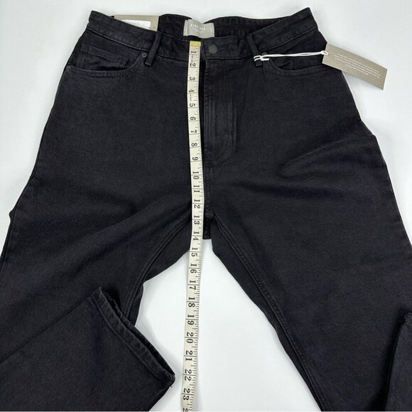 Everlane‎ Women's NWT Black The Curvy Cheeky Straight Leg Jean W32/L26 Crop - Picture 9 of 11
